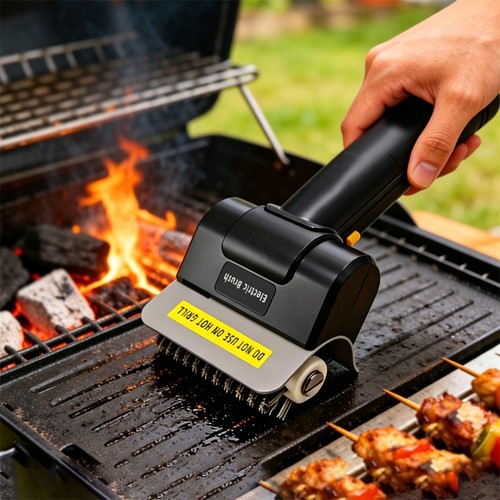 Electric grill brush cordless - grill,