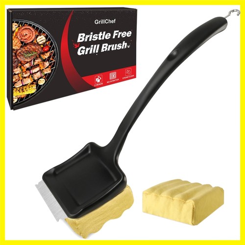 Grill brush bristle free - grill, with