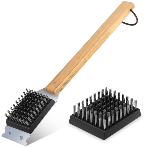 Bbq grill cleaning - bbq, brush