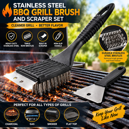 Stainless steel bbq grill - steel,