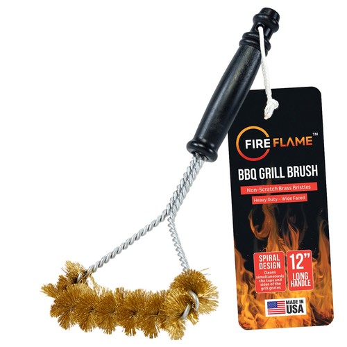Bbq grill brush inch long - bbq, 12-inch