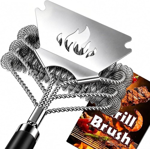 Grill brush bristle free with - grill,