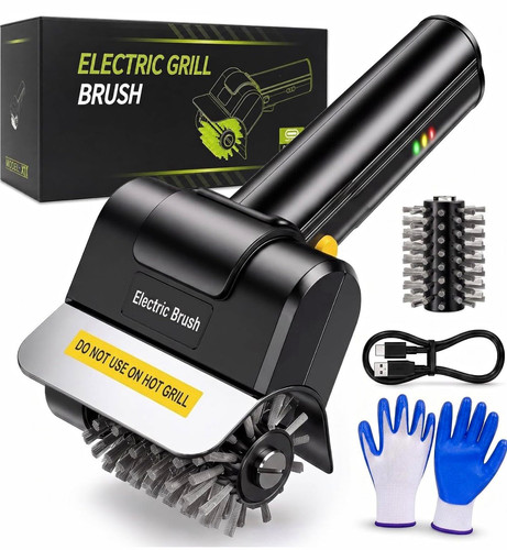 Cordless electric grill brush - electric,