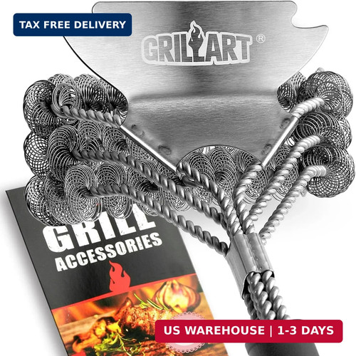 Grill brush and scraper - grill,