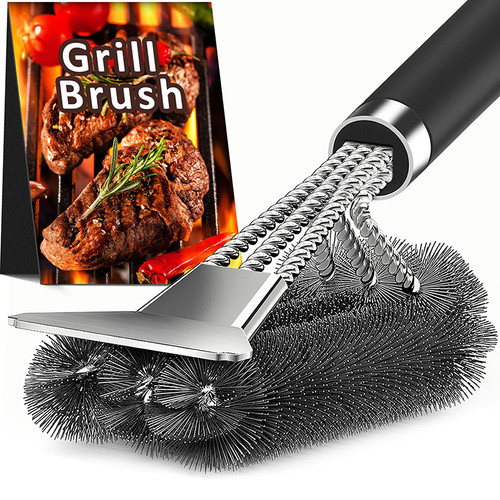 Grill brush and scraper - grill, scraper,18