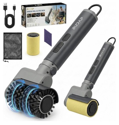 Electric grill brush cordless - electric, brush,