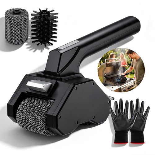 Electric bbq grill brush - bbq,