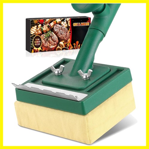 Grill brush bristle free - brush, with