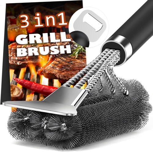 Grill brush and scraper - grill,