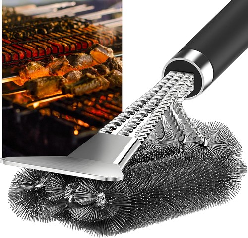 Bbq grill cleaning - grill, brush