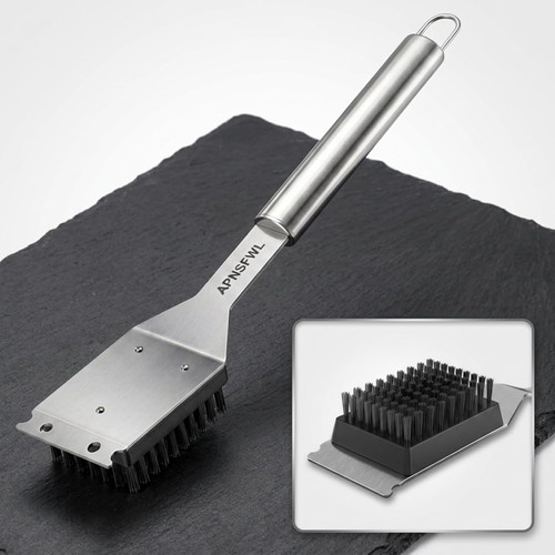 Grill brush and scraper wire - grill, scraper,