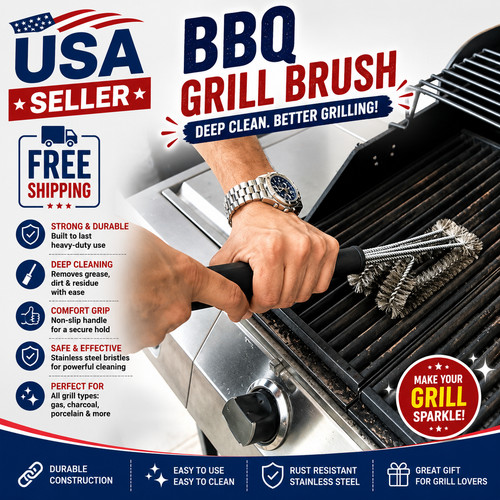 Bbq grill brush stainless - grill, brush,stainless