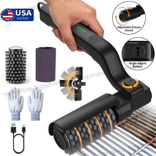 Electric bbq grill brush - electric,