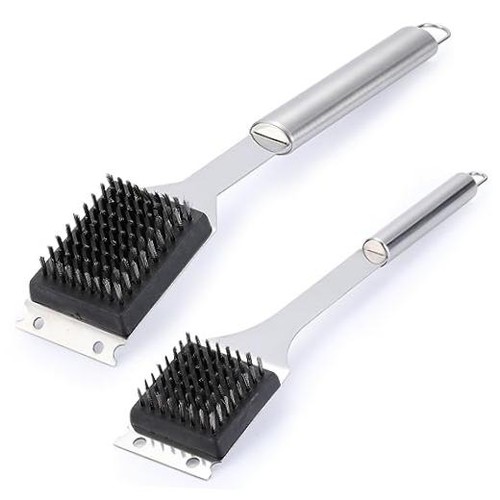 Pack grill brush and - pack,