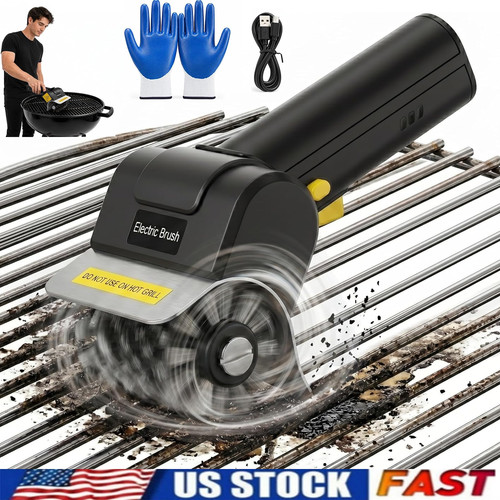 Heavy electric bbq grill brush - electric,