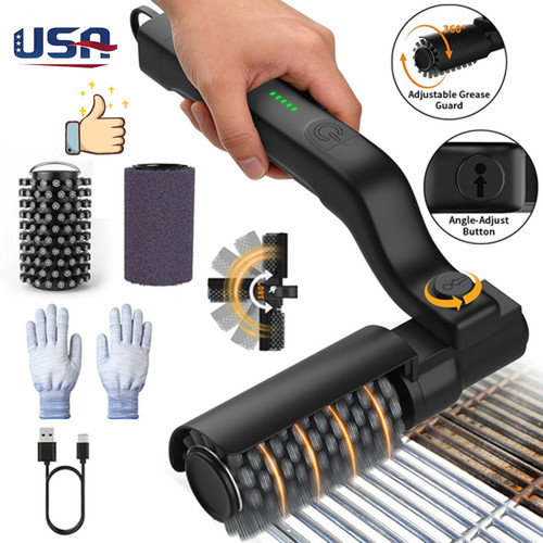 Electric bbq grill brush - electric,
