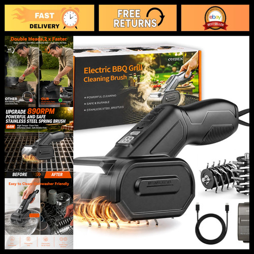 Cordless electric grill brush - cordless,
