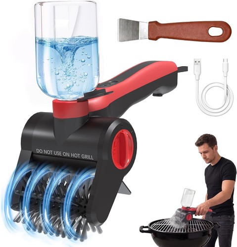 Electric grill brush with - electric,