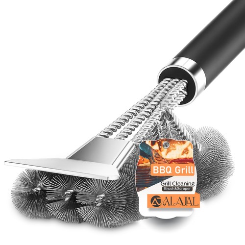 Bbq grill cleaning brush - grill, &
