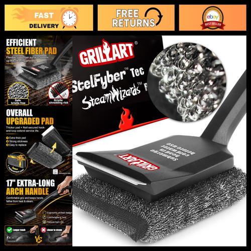 Bristle free grill brush - bristle-free,