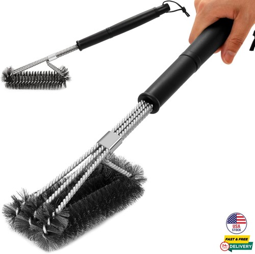 Bbq grill brush in 1 - grill, 3